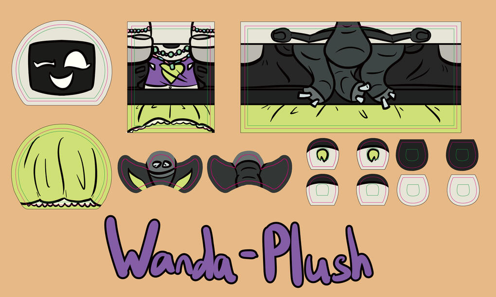 7cm Mochi Plush Design Showcase (Friend's Original Character)